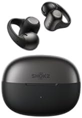 SHOKZ OpenDots 2 Open-Ear Clip-On Earbuds, Black, Dolby Audio, 3 Mics | Rich bass with Dolby Audio; 3-mic clear calls; 40H listening; IP57; Bluetooth 6.1; Travel/City walk/Commuting/Yoga/Pilates